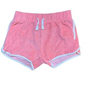 Snapper Rock Coral Terry Drawstring Shorts girls size large (10-12) like new